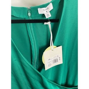 NWT Cushnie for Target Women’s Size 18W Emerald Green Asymmetrical Dress